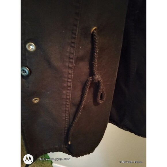 Black Rothco Ultra Force military-style field coat with multiple cargo pockets, - Picture 6 of 7